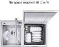 Dish Washing Machine - Portable Ultrasonic Dishwasher Multifunctional Mini USB Compact Washing Machine Cleaner for Vegetable Fruit RV Trip Apartment Office Home Kitchen(Blue). 