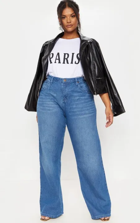Plus Size Baggy Boyfriend Jeans Baggy Loose Plus Size Jeans Pant