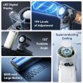 Portable Handheld Turbo Fan 199Gear Strong Wind Speed LED Digital Display 135°Foldable Outdoor 3-in-1 Handheld Fan 8000mAh F5PRO.