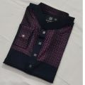 Pure Purple and Dark Bule Color Premium Chest Counts Punjabi for men.