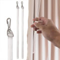 2 Pieces 17-Inch Clear Curtain Pull Wand Set For Drapery Opening and Closing Rod, Curtain Accessories Set pen gpt. 
