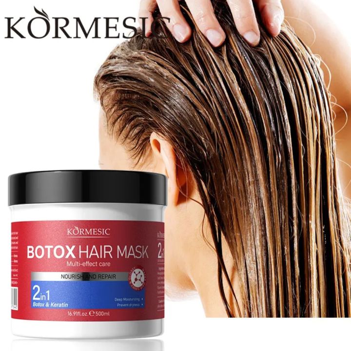 Kormesic 2-in-1 Botox & Keratin Hair Mask – Intensive Repair, Deep Nourishment & Smooth Shine – 550ml