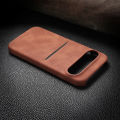 Luxury Solid Color Matte Leather Wallet Card Slot Skin Texture Phone Case For Google Pixel 9 Pro XL 8 8A Pro Bumper Back Cover.