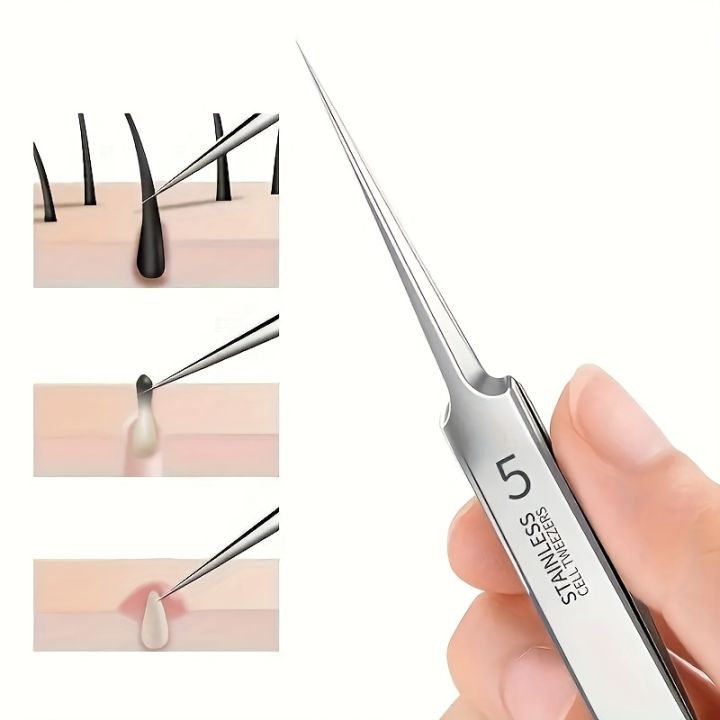 1pc%20Fine%20Tweezers%20For%20Removing%20Blackheads%20And%20Acne,%20Stainless%20Steel,%20Suitable%20For%20All%20Skin%20Types,%20No%20Fragrance%20-%20Image%204