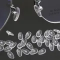 KAMMPT 5/10/20 Pairs Water Drop Shaped Elastic Nose Brackets Oval Transparent Screw-in Glasses Nose Pads for Eyewear Repairing. 
