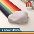Mouse Pad Keyboard Rainbow Wrist Rest Memory Foam Silicone Ergonomic Mouse Pad for Desktop Office Computer Laptop Wrist Rest. 