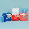 Eskimo portable ice bucket size 3L water bottle thermos flask with tube compartment for 8 hours Made in Thailand. 