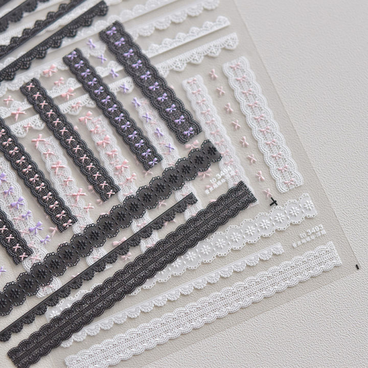 1pcs%205D%20Relief%20Kawaii%20Lace%20Series%20Nail%20Art%20Stickers%20Pink%20Bow%20Heart%20Nail%20Decoration%20Decals%20Self-Adhesive%20Manicure%20Accessories%20DIY%20-%20Image%204