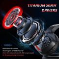 BINNUNE 2.4G Wireless Gaming Headset with Microphone for PC PS4 PS5 Playstation, Casque Gaming Sans Fil Bluetooth Gamer Headphones with Mic for Computer Laptop. 