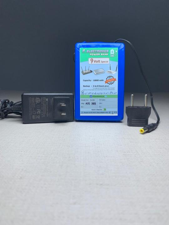 WiFi%20Router%20Power%20Bank%209v%20Volts%20UPS%20Technology%20With%20Branded%20Charger%20%7C%2010000%20plus+%20mAh%20(6%C2%A0to%208)Hourse%20Guaranteed%20Backup%20%7C%20Tp%20Link-Tenda-PTCL%20%7C%20Fiber%20Base%20Router%20-%20Image%203