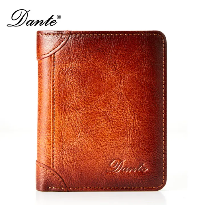 Dante%20Leather%20Men's%20Wallets%20RFID%20Anti-theft%20Brush%20Degaus%20Head%20Layer%20Cowhide%20Retro%20Casual%20Vertical%20Money%20Bag%20Money%20Two%20fold%20Clips%20-%20Image%205