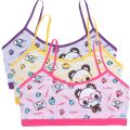 3pcs Hot Purbery Girls Vest Bras Cute Cartoon Teenage Young Children's Seamless Underwear Tube Tops Students Sports Training Bra. 
