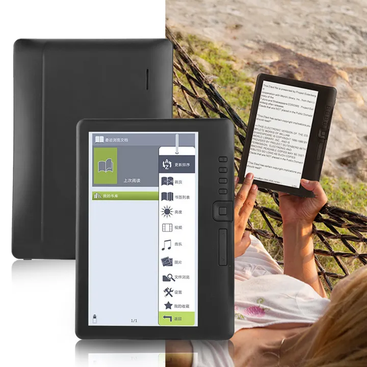 Liseuse Électronique BK7019 - Écran 7 Pouces Couleur, 8 Go, Résistant Aux Éclaboussures, Batterie 2100mAh - 6