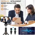 Wireless Lavalier Microphone Portable Audio Video Recording Mini Megaphone for iPhone Android Live Broadcast Gaming Phone Mic. 