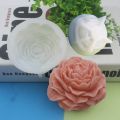 Large Peony Flower Silicone Candle Mold Diy Handmade 3D Rose Candle Soap Plaster Resin Cake Baking Tool Home Decoration Gift. 