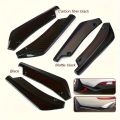 1 Pair Carbon Fiber Winglets Side Skirt Extension Car Front Rear Bumper Strip Lip Spoiler Diffuser Splitter Scratch Protector. 
