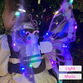 Electric Butterfly Wings Moving Elf Wing with Light Fairy Wings for Kids Birthday Christmas Cosplay Dress Up Angel Girls Toy. 