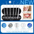 Dental Tools To Remove Plaque and Tartar, Professional Teeth Cleaning Tools, Stainless Steel Dental Hygiene Oral Care Kit with Plaque Remover, Tartar Scraper, Tooth Scaler, Dental Pick - with Case. 