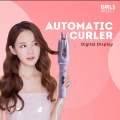 Girls Select Automatic Hair Curler with LED Display, Perfect Rotation, Temperature Control, No Tangle. 