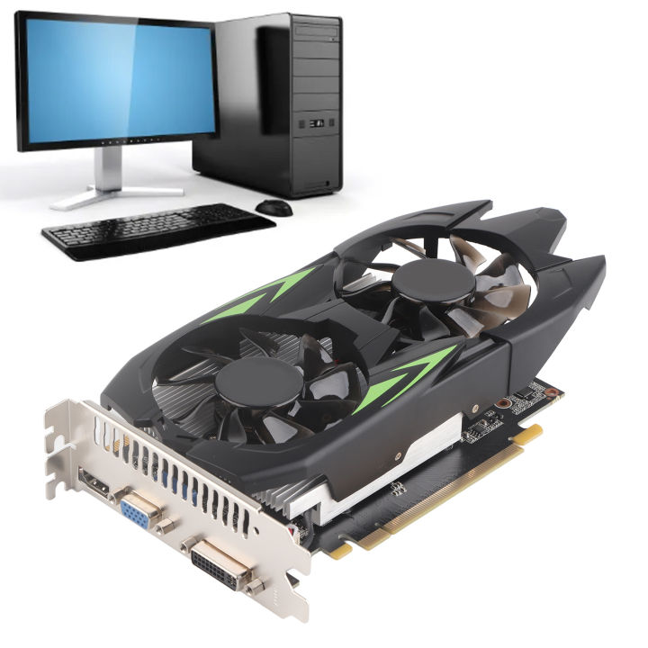 4G Gaming Memory Card GTX1050TI Graphics Card GTX1050TI Graphics Card with Cooling Dual Fans Desktop PC HD 4G Gaming Memory Card