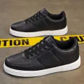 Fashion Leather Men White Sneakers Breathable Comfort Classic Casual Shoes Mens Outdoor Walking Shoes Couple Footwear Size 36-47. 