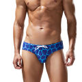 SEOBEAN Men's Triangle Swim Trunks, European and American Fashion, Drawstring, Rhombus Pattern, Hot Spring Swimsuit & Swimwear. 