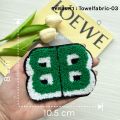 Fluff embroidery no adhesive letters patches for clothing decoration needlework/sewing DIY crafts. 