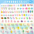 6Pcs Mini Luminous Resin Animals Tiny Glow In The Dark Ocean Animal Duck Dolphin Duck Turtle Mushroom Frog Miniature Figures. 