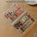 1Pc Dustproof Large Capacity Nail Art Storage Box Wearable Nail Patch Display Board Box Transparent Plastic Makeup Organizer. 