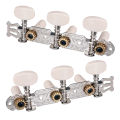 2pcs 3R3L Classical Guitar String Tuning Pegs Keys Tuners With White Button Durable Guitar Tuning Peg Accessories. 