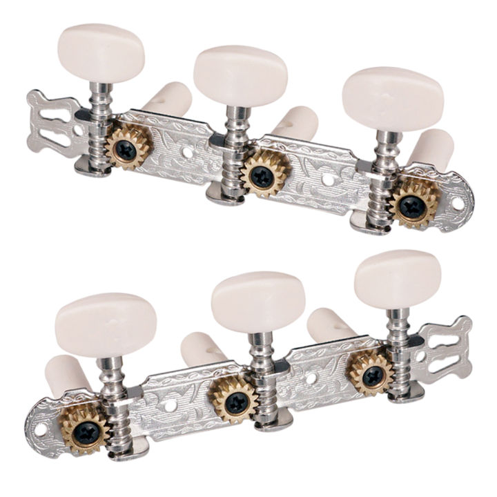 2pcs%203R3L%20Classical%20Guitar%20String%20Tuning%20Pegs%20Keys%20Tuners%20With%20White%20Button%20Durable%20Guitar%20Tuning%20Peg%20Accessories%20-%20Image%202