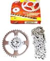 Motorcycle chain kit/ sprocket kit complete  for Cd100/ Pridor 100cc ( ish malyasia quality ). 