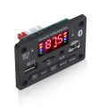 Bluetooth 5.0 MP3 WMA Decoder Board DC 12V Wireless Car Audio USB TF FM Radio Module Color Screen MP3 Player with Remote Control.