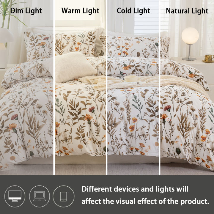 3pcs/set%20Leaf%20Floral%20Pattern%20Duvet%20Cover%20Set(1%20Duvet%20Cover%20&%202%20Pillowcase%EF%BC%89Soft%20And%20Skin-Friendly%20Duvet%20Cover%20Bedding%20Set%20For%20-%20Image%206