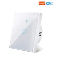 Tuya Smart Switches EU Neutral Wire/No Neutral Wire Required 1/2/3/4 Gang Light WiFi Touch Switch Work with Alexa  Home. 