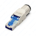 Denswire Cat8 Cat7 Cat6A RJ45 Connector Zinc Alloy STP Ethernet Plug for 23-26AWG Networking Cable Supports PoE/PoE+ 1/5/10 PCS.