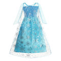 Girls Snow Queen Kids Costumes Girls Carnival Party Prom Gown Elsa Robe-Playing Children Clothing Princess Dress Birthday Dress.