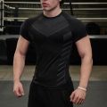 Gym T Shirt Men Quick Dry Running Shirt Compression Fitness Shirt Male Gym Workout tights Short Sleeve Summer Sports T-shirt Men. 