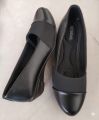 Whomen Official Mid Weg  Heel Closed Shoes For Black Color. 
