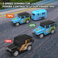 JCMO Mini RC Car 1:64 App/2.4Ghz Remote Control Desktop Small Portable Toy Off Road Vehicle Alloy Carshell For Children Gift New. 
