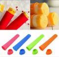 4 PCs Ice Pop Maker Silicone Long Ice Pop Push Up Frozen Stick Ice Cream Jelly Lolly Pop for Popsicle Reusable Ice Cream Molds. 