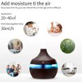 Humidifier Electric Aroma Air Diffuser Wood Ultrasonic Air Humidifier Essential Oil Aromatherapy Cool Mist Maker For Home 300ml.