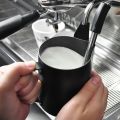 350ml/600ml Black Non-stick Coating Coffee Mug Cup Jug Stainless Steel Espresso Milk Cup Mug Craft Latte Cream Froth Jug Maker. 