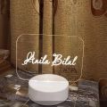 illusion lamp with customized name NOW RGB COLOR ALSO AVAILABLE. 