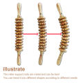 Wooden Roller Massage Stick Handheld Gear Tool 12 Wheel Rolling Tool Bendable Roller Trigger Point Made Of Pure Natural Wood.