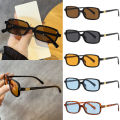 1pcs/5pcs Small Rectangular Sunglasses Women Retro Simple Eyeglasses Minimalist Style Design Sunshade UV400 Glasses Unisex.