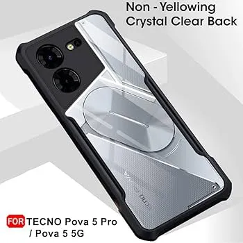 Tecno Pova 5 Pro Case Crystal Clear Case ipaky Slim Anti Scratch TPU ...
