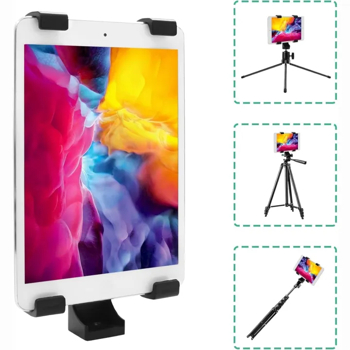 Universal%20Tablet%20Stand%20Adapter%20with%20Vientiane%20Gimbal%20for%20Tripod/Single%20Leg%20Stand%20Compatible%20with%20iPad/Air/Mini%20and%20Most%20Tablets%20-%20Image%203