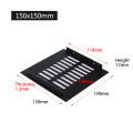 1pc Ventilation Grille Rectangular Wardrobe Vent 150mm Multiple Sizes For Wardrobes Shoe Cabinets Home Hardware Accessories. 
