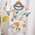 Short sleeve sets and bamboo fiber shorts for boys and girls. 